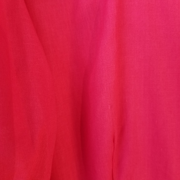 💖 Handmade Fuchsia Puff Sleeve Dress Cottagecore M 👗 - Picture 9 of 9